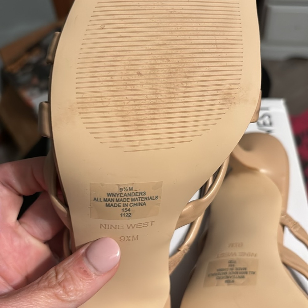 Yeander3 heeled slide sandals - size 9.5 Nine West - Picture 5 of 7